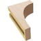 Ekena Millwork 3"W x 6"D x 9"H Classic Huntington Rough Cedar Woodgrain TimberThane Corbel, Primed Tan CORUR03X06X09HUNRCPR - alternate 6